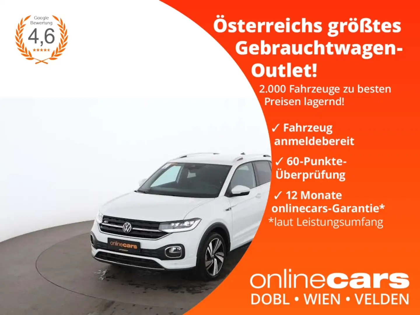 Volkswagen T-Cross 1.5 TSI Style Aut LED RADAR NAVI R-CAM Weiß - 1