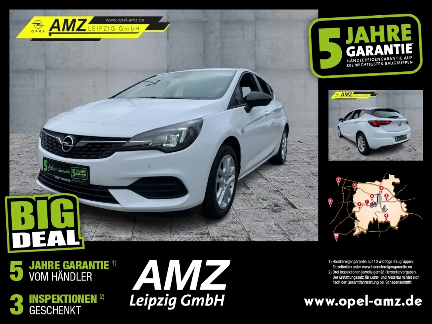 Opel Astra K 1.2 Turbo Edition *HU AU NEU* Weiß - 1