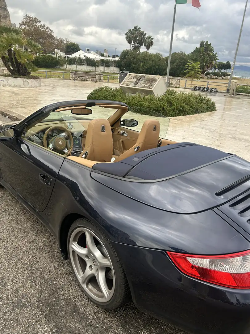 Porsche 997 cabrio carrera S4 colore blu cappotta blu - 2