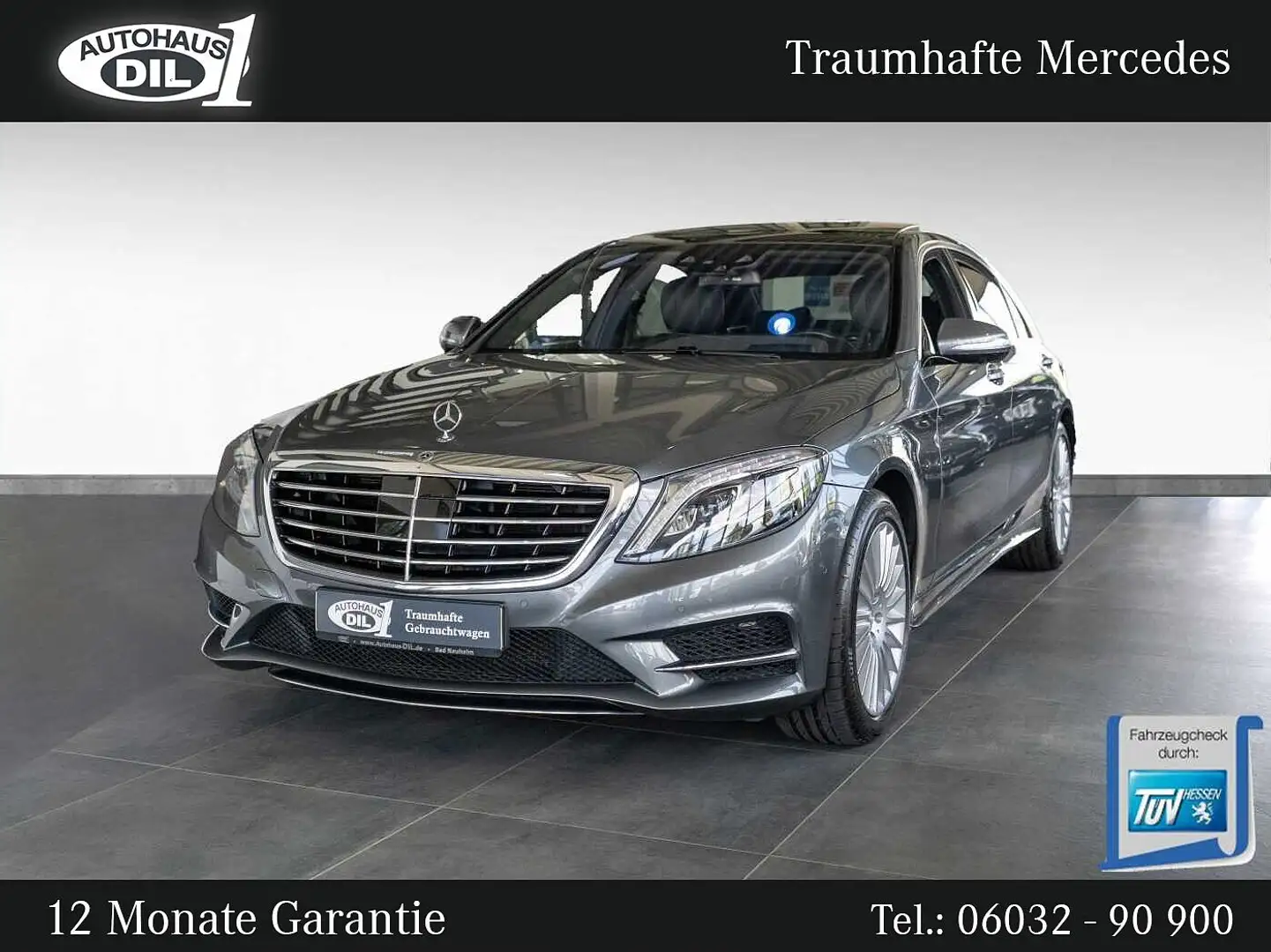 Mercedes-Benz S 500 AMG-Line lang 4Matic *360°-K*PANO*Dist+* Grau - 1