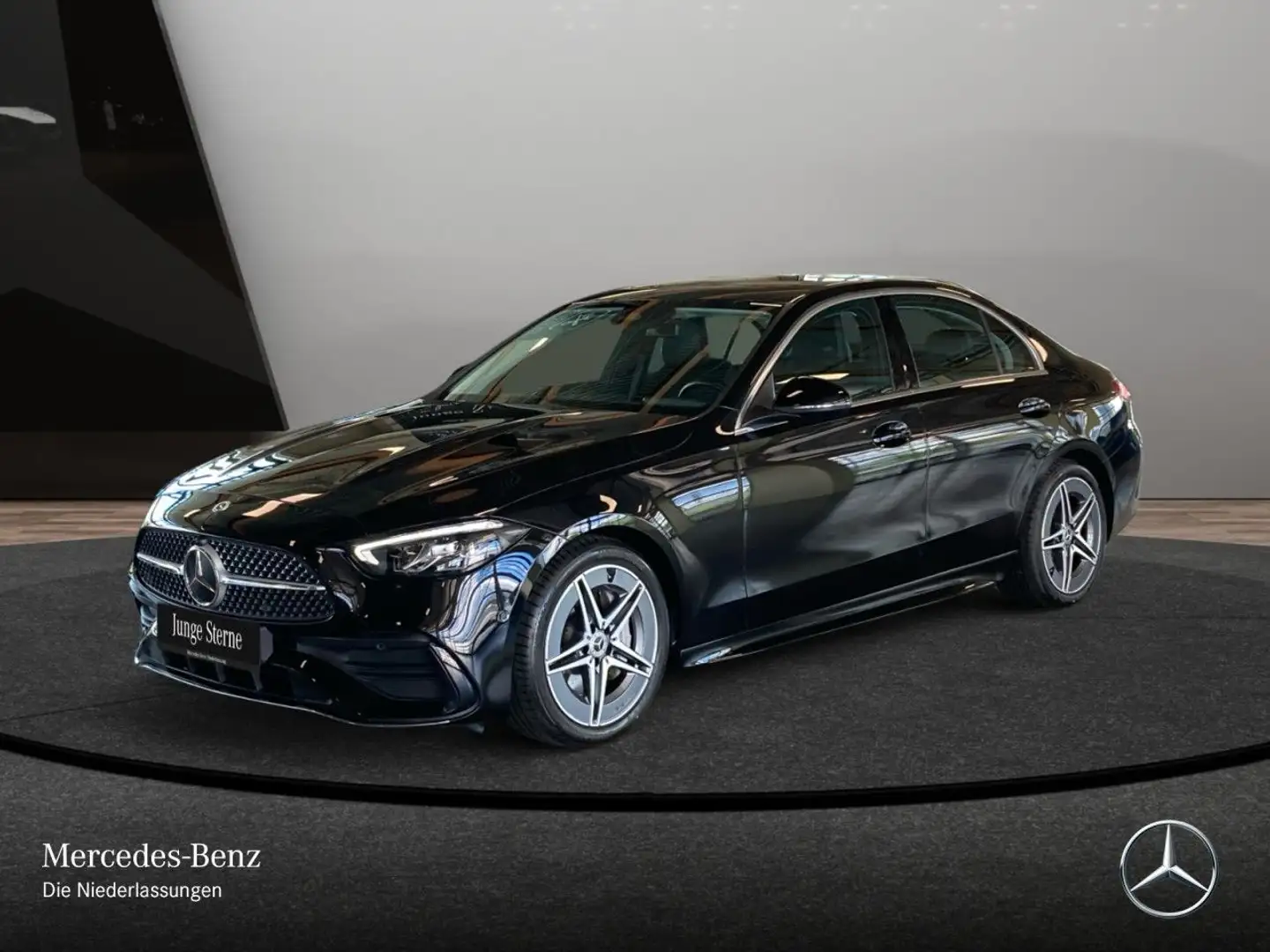 Mercedes-Benz C 200 AMG+AHK+LED+KAMERA+TOTW+KEYLESS+9G Nero - 2