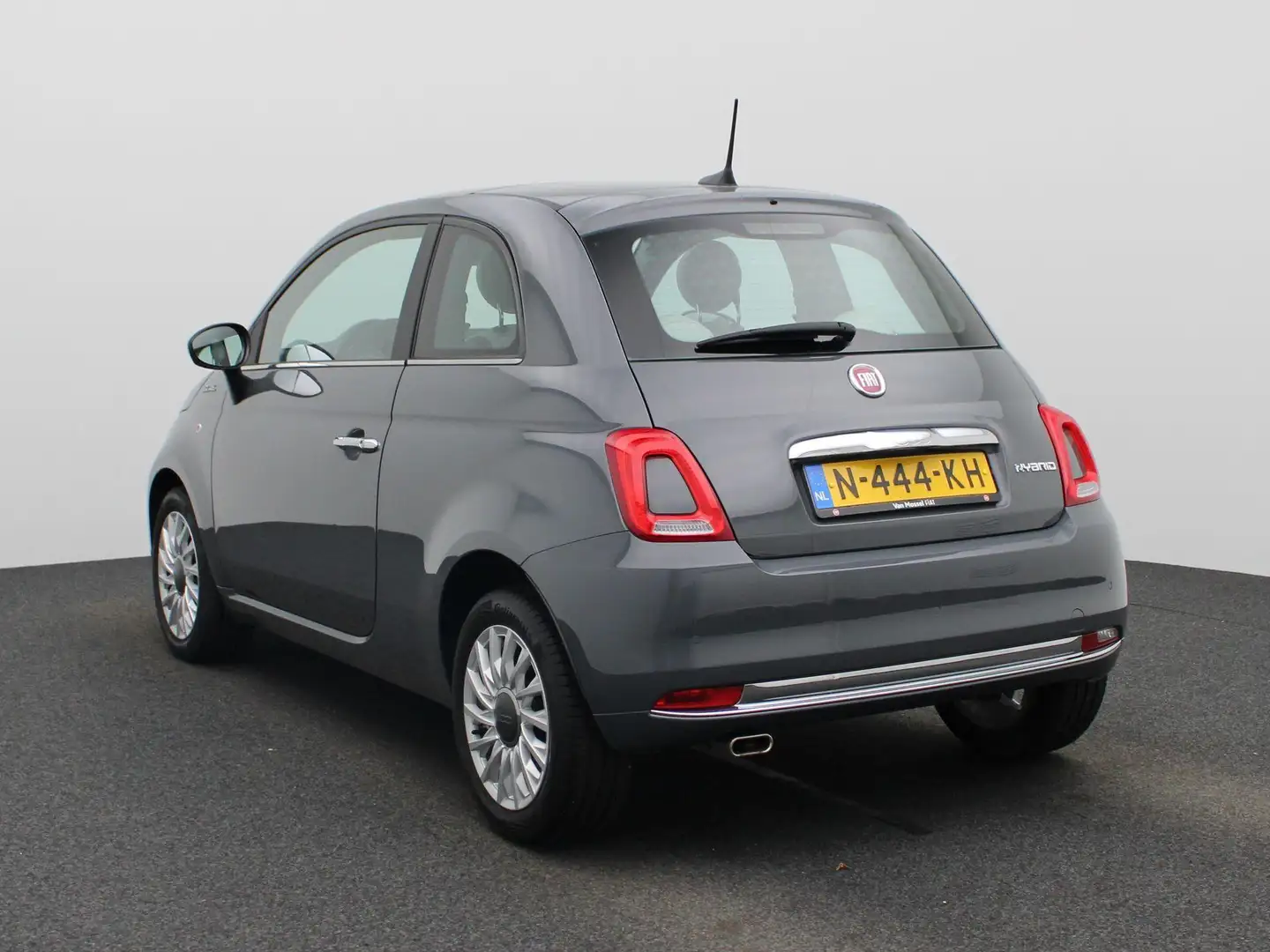 Fiat 500 1.0 Hybrid Dolcevita | PANORAMADAK | LEDEREN STOEL Grijs - 2
