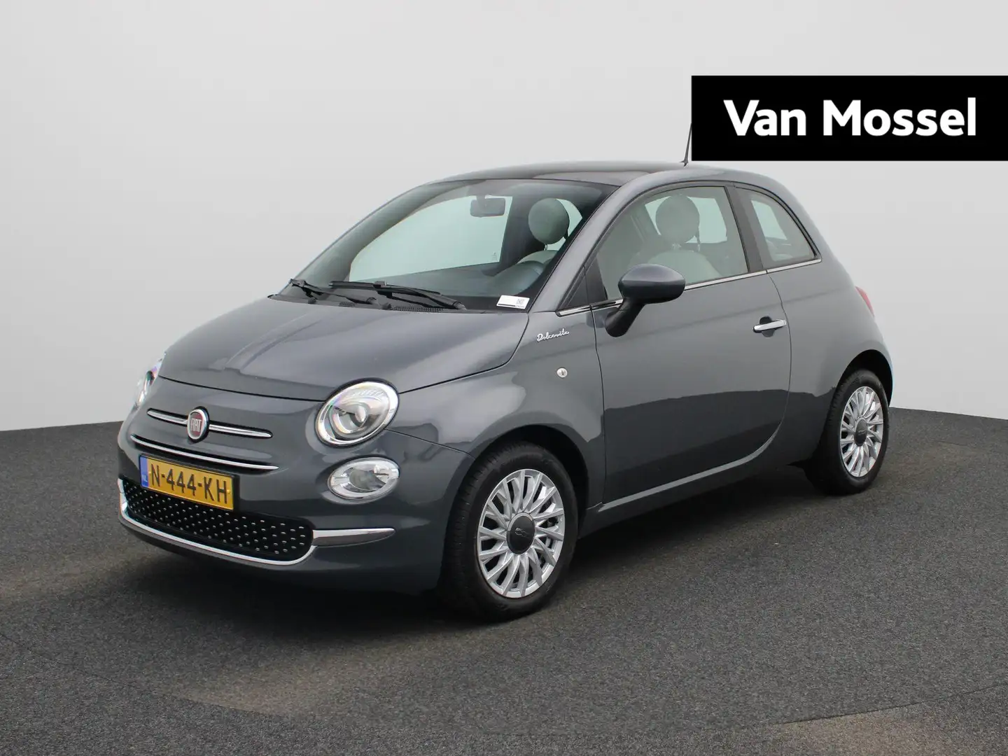 Fiat 500 1.0 Hybrid Dolcevita | PANORAMADAK | LEDEREN STOEL Grijs - 1