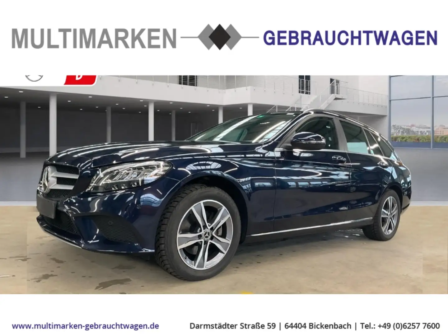 Mercedes-Benz C 220 T d 4Matic EU6d- Navi/LED/CarPlay Bleu - 1