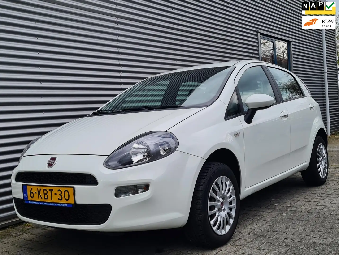 Fiat Punto Evo 1.4 Natural Power Easy CNG 5drs 03-2013 Arctic Whi Weiß - 1