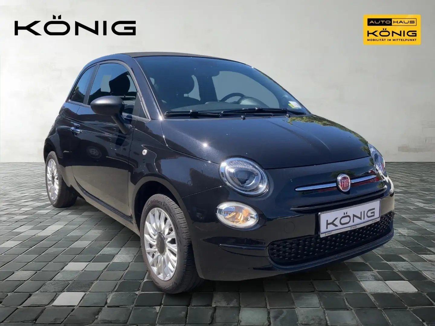 Fiat 500C 1.0 Cabrio Klima*Carplay*Einparkhilfe Noir - 2