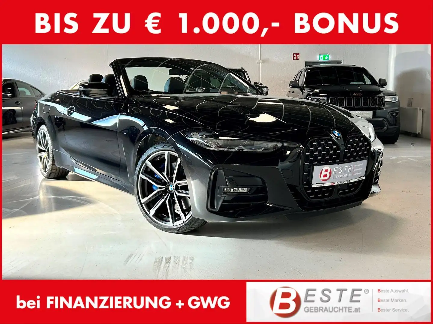 BMW 430 i xDrive Cabrio Aut. M Sport (M-Paket Pro) Black - 1