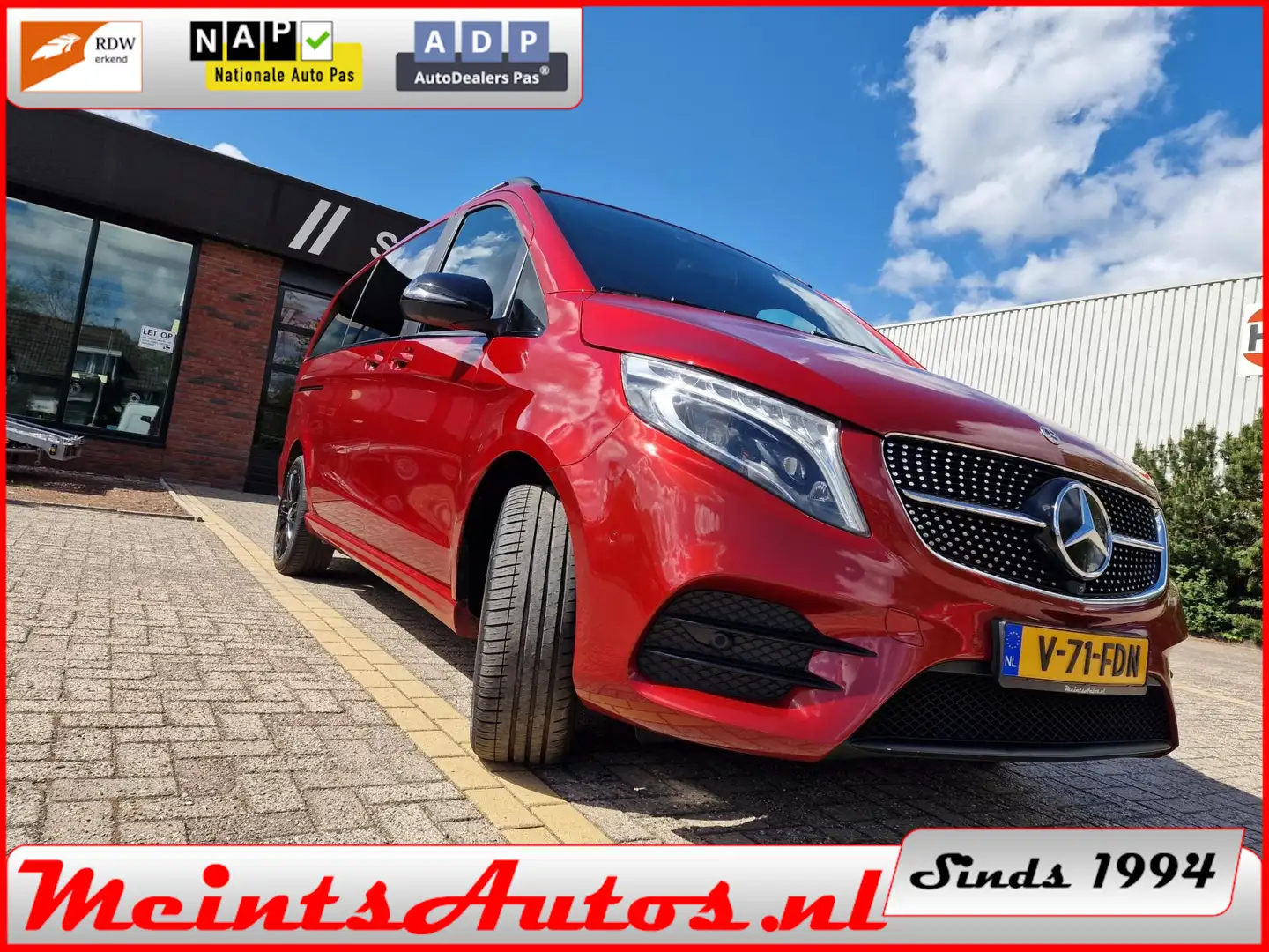 Mercedes-Benz V 300 300d AMG 239Pk 4-MATIC 9G AUT DC Dubbele Cabine Av Rood - 2