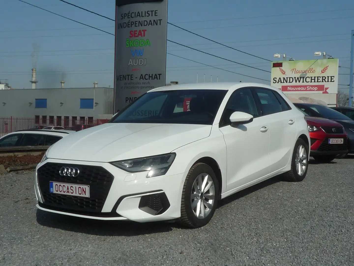 Audi A3 Sportback 30TFSI Stronic*APPLE CARPLAY*GARANTIE1AN Blanc - 1