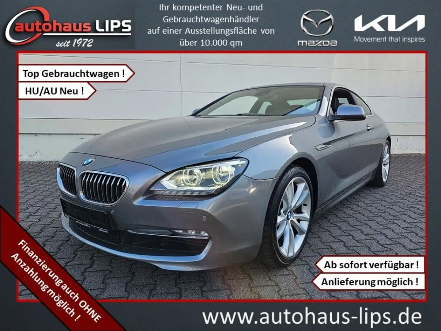 BMW 640 i Coupe | HeadUp | R.Cam | LED | Bang&Olufs. Grau - 1