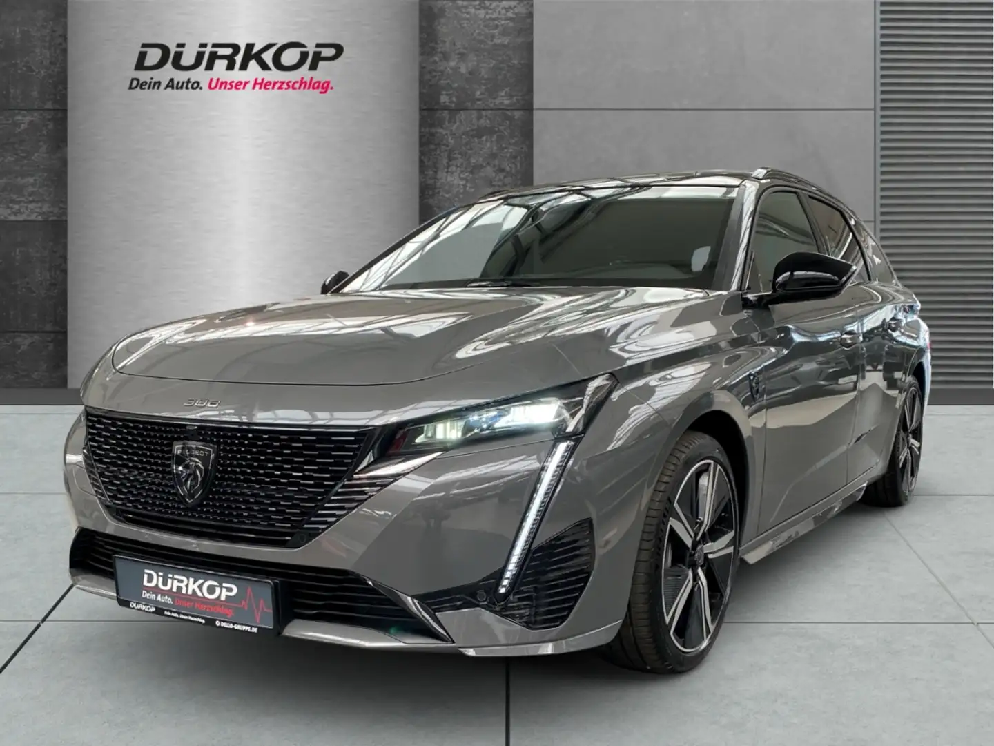 Peugeot 308 SW GT Hybrid 145 e-DSC6 AHK Panorama NAVI KAMERA S Grau - 1