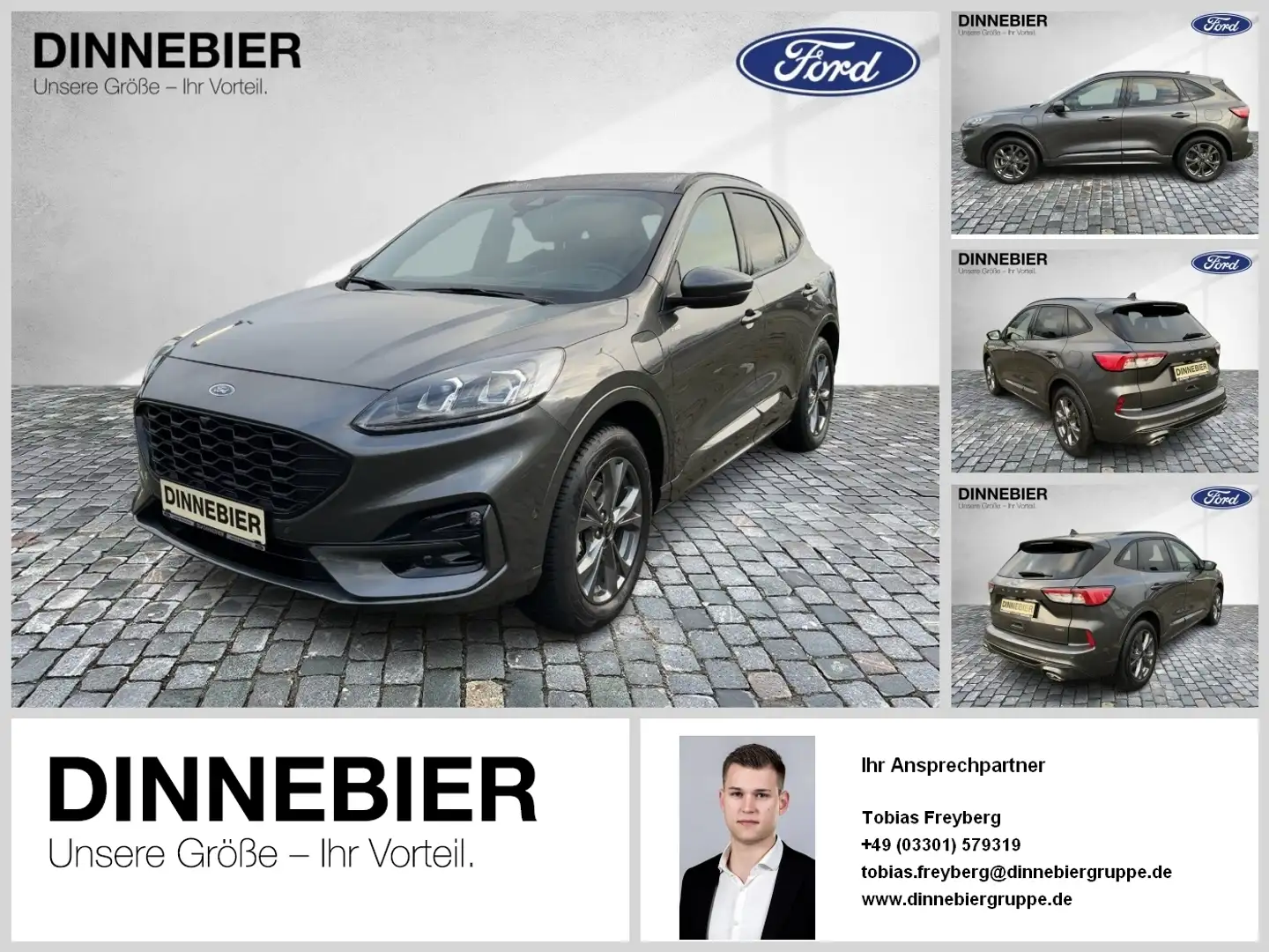 Ford Kuga ST-LINE X AHK+NAVI+LED+elektr.HECKKLAPPE* Gris - 1