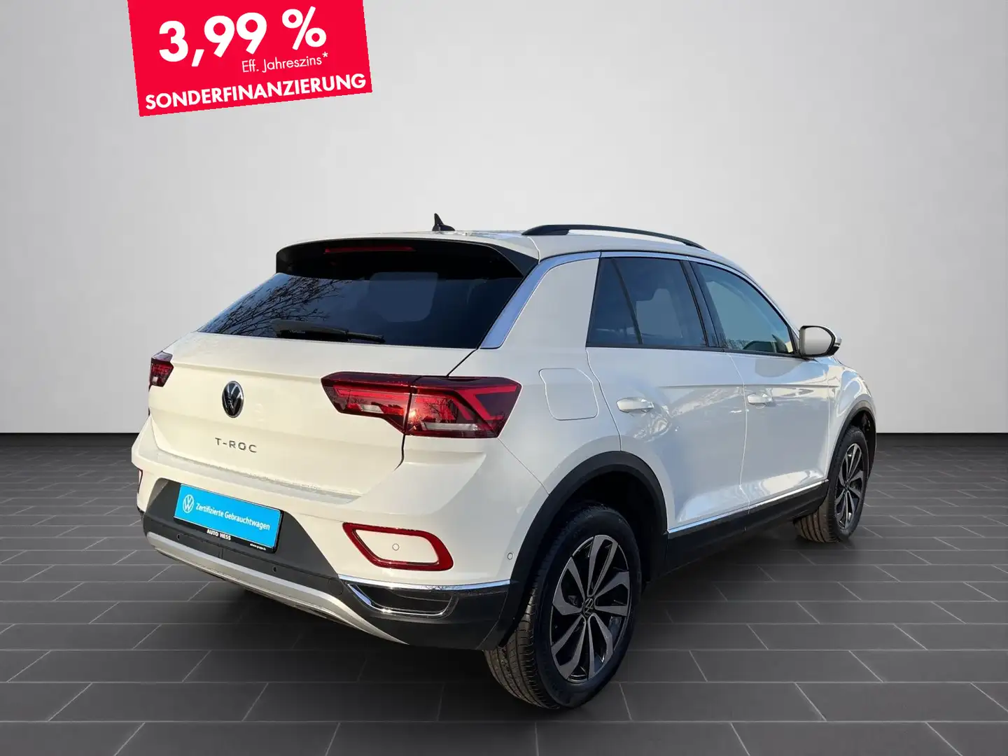 Volkswagen T-Roc 1.0 TSI Style AHK+LED+Pano+Kamera+Navi+App Weiß - 2
