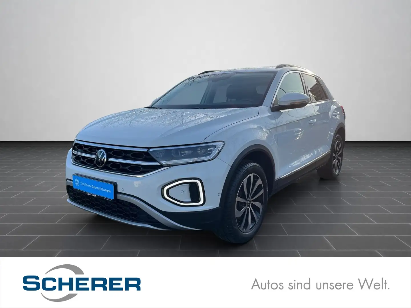 Volkswagen T-Roc 1.0 TSI Style AHK+LED+Pano+Kamera+Navi+App Weiß - 1