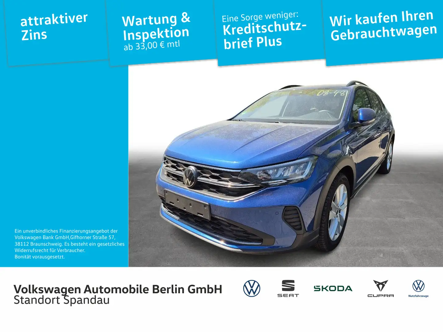 Volkswagen Taigo 1.0 TSI Life (EURO 6d) Bleu - 1