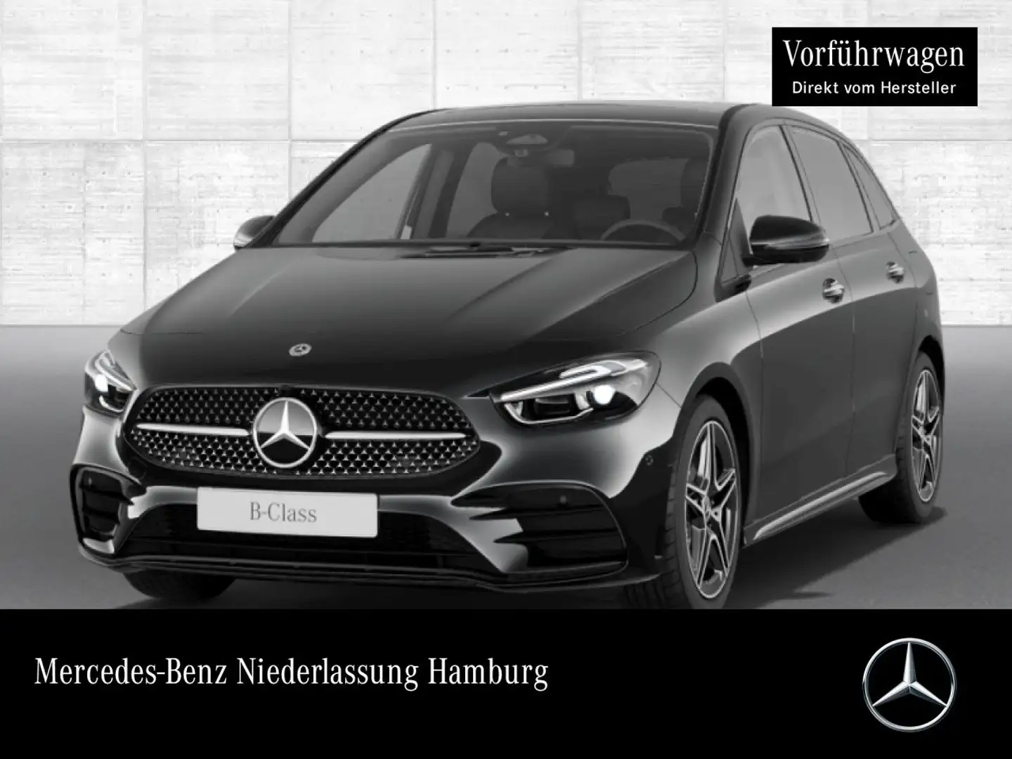 Mercedes-Benz B 200 AMG+NIGHT+PANO+360°+AHK+MULTIBEAM+TOTW+7G Schwarz - 1