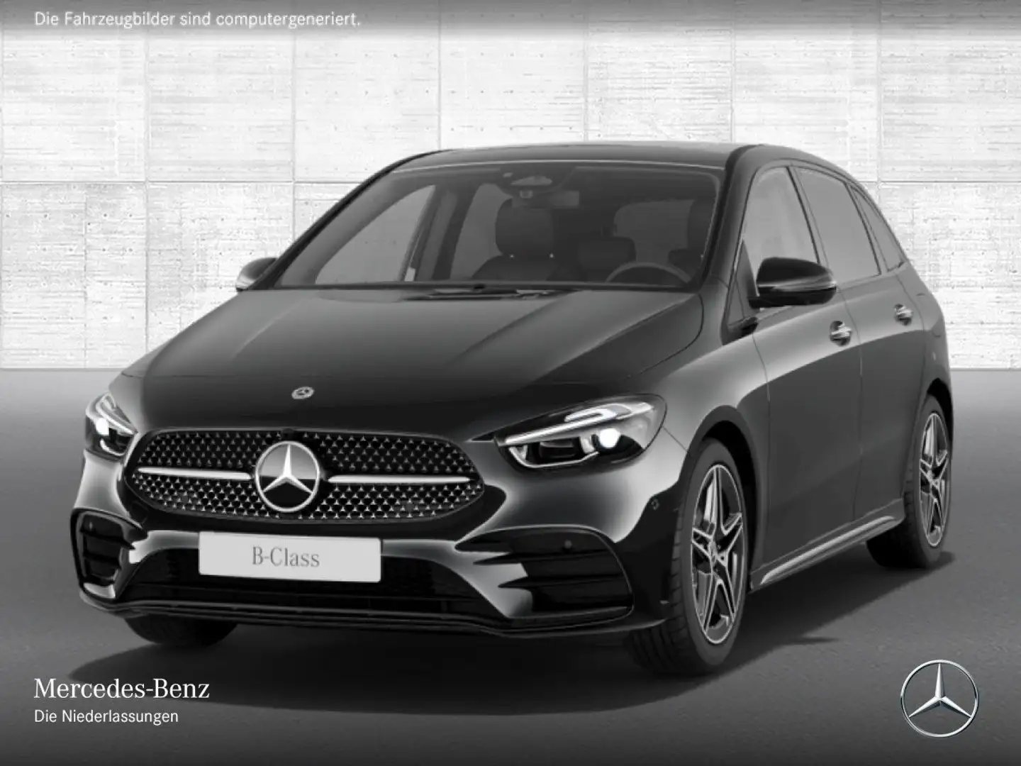 Mercedes-Benz B 200 AMG+NIGHT+PANO+360°+AHK+MULTIBEAM+TOTW+7G Schwarz - 2