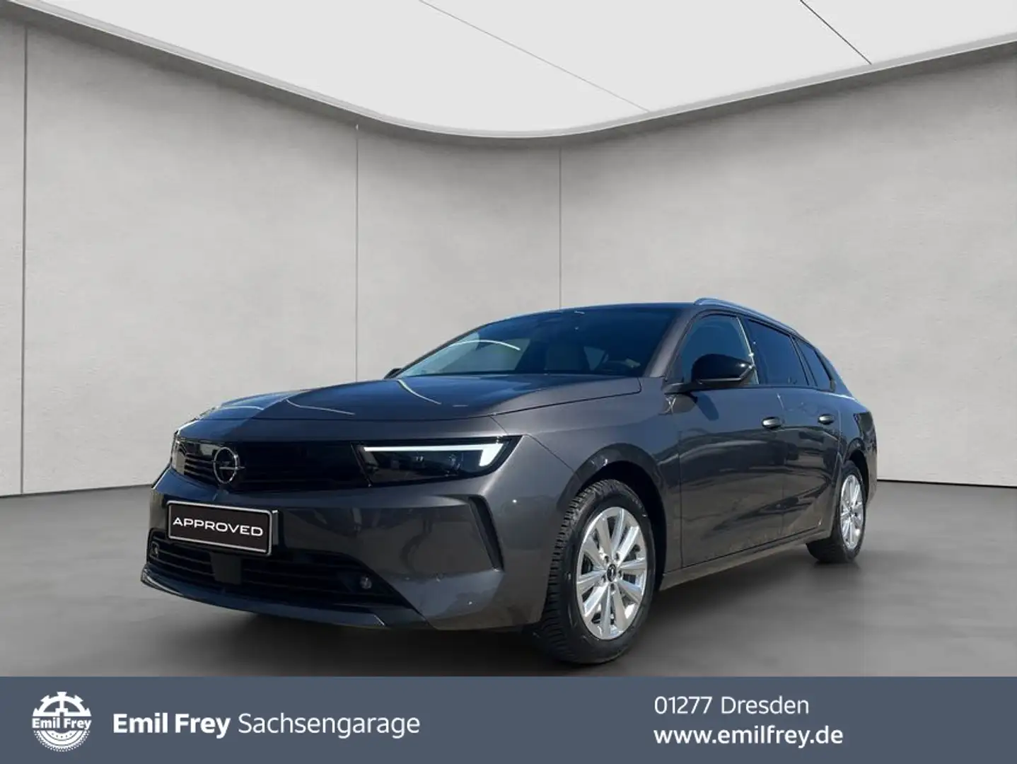 Opel Astra Sports Tourer 1.5 D Automatik Elegance Navi Grijs - 1