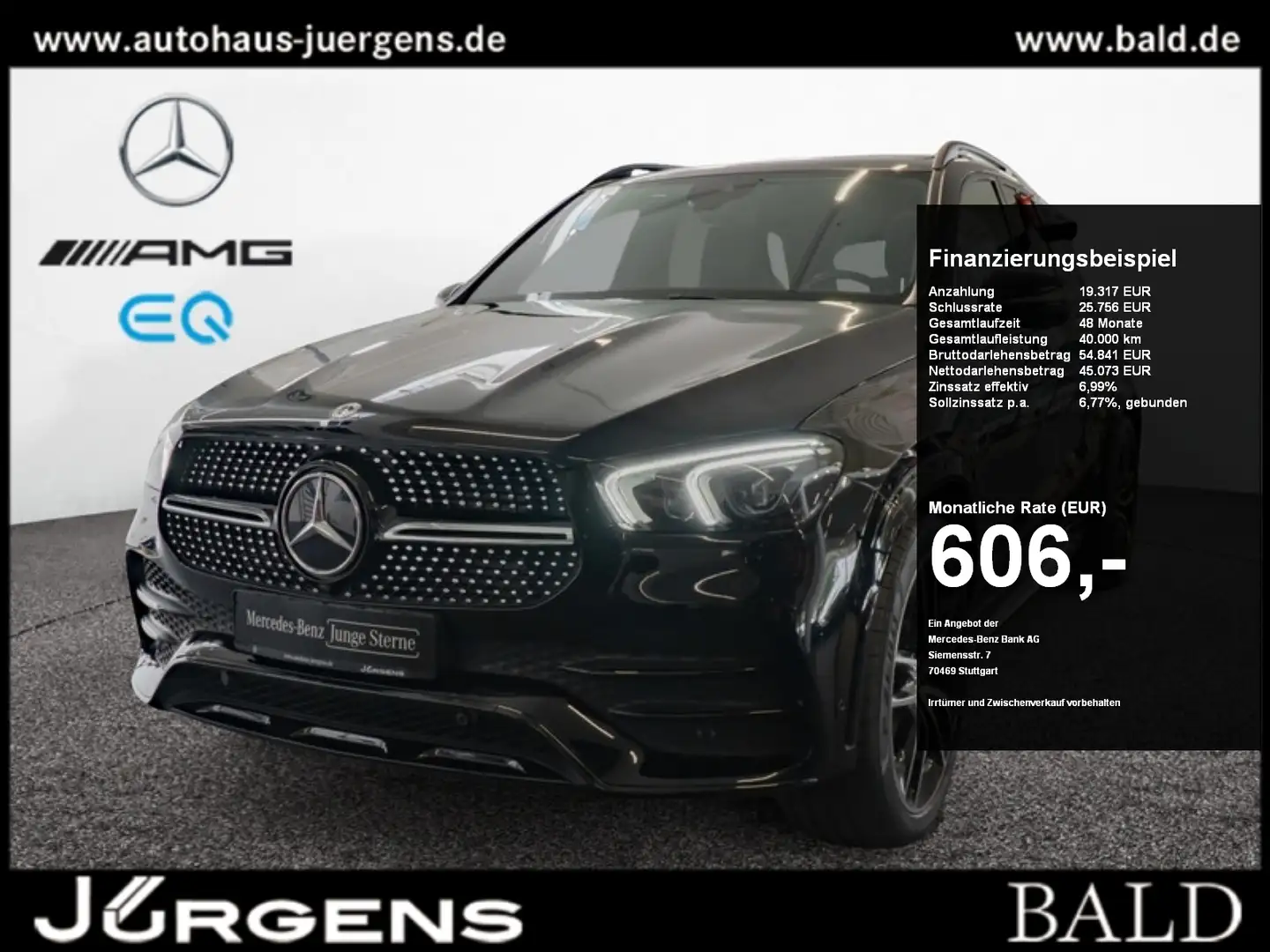 Mercedes-Benz GLE 350 de 4M AMG-Sport/Pano/Burm/AHK/AIR/Night Noir - 1