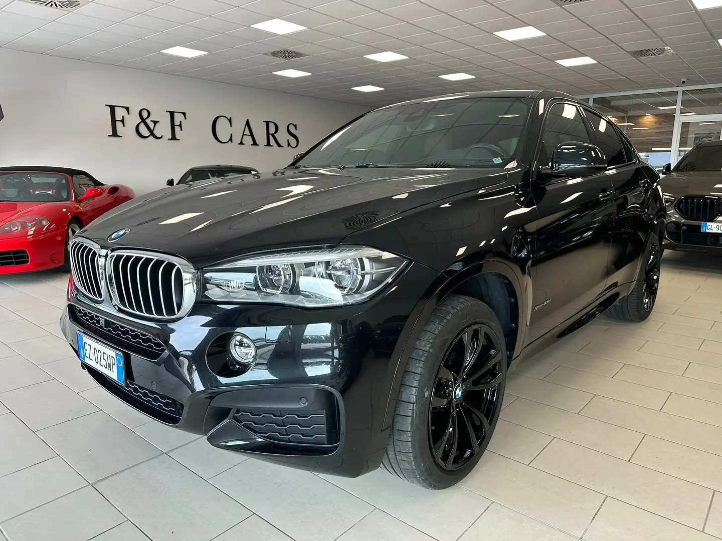 BMW X6 xdrive40d Msport auto Uff.Italiana UniProprietario Nero - 1