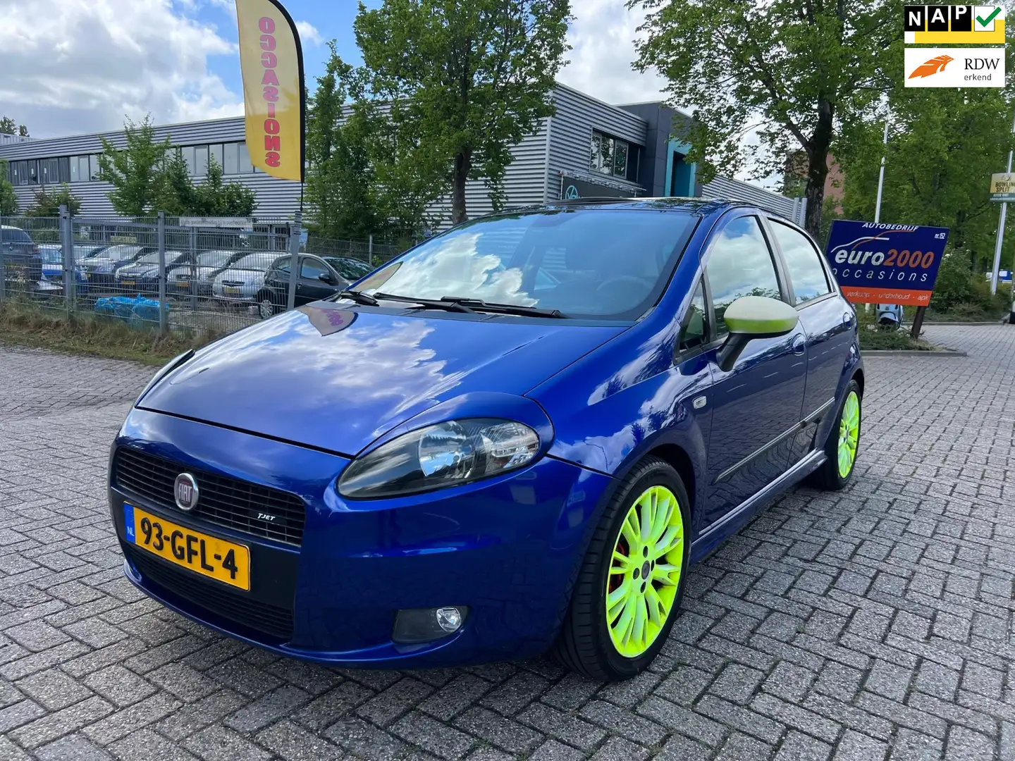 Fiat Grande Punto 1.4-16V Sport - AIRCO - NETTE STAAT Bleu - 1
