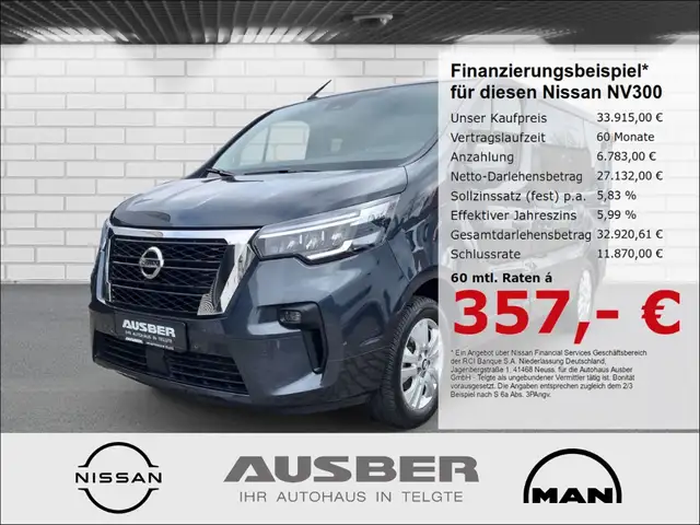 Nissan NV300 Kombi L1H1 2,8t 2Schiebetüren 2Hecktüren 9Sitze Au