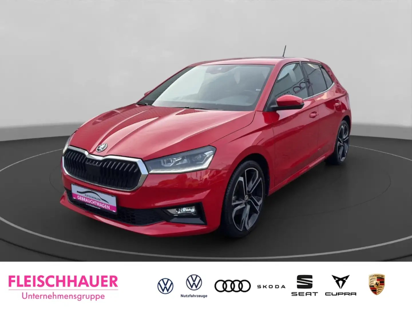Skoda Fabia Style 1,5 LED+AHK+RK+CarPlay+LM18+PDC-Plus+ Rot - 1