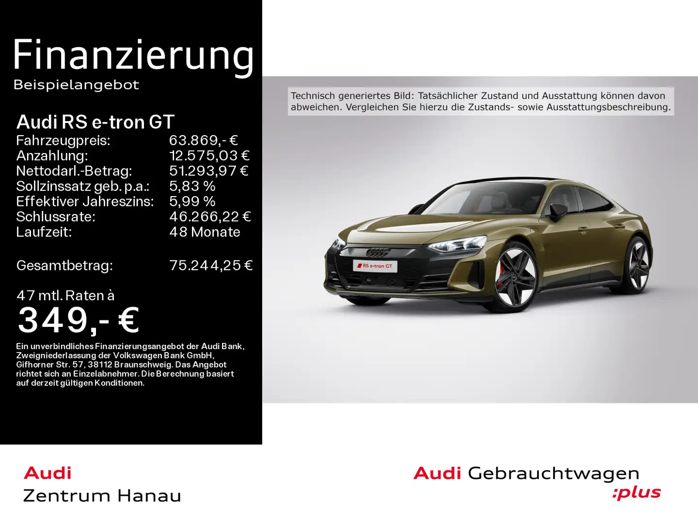 Audi RS e-tron GT QUATTRO MATRIX*PANO*HEAD UP*21 ZOLL Vert - 1
