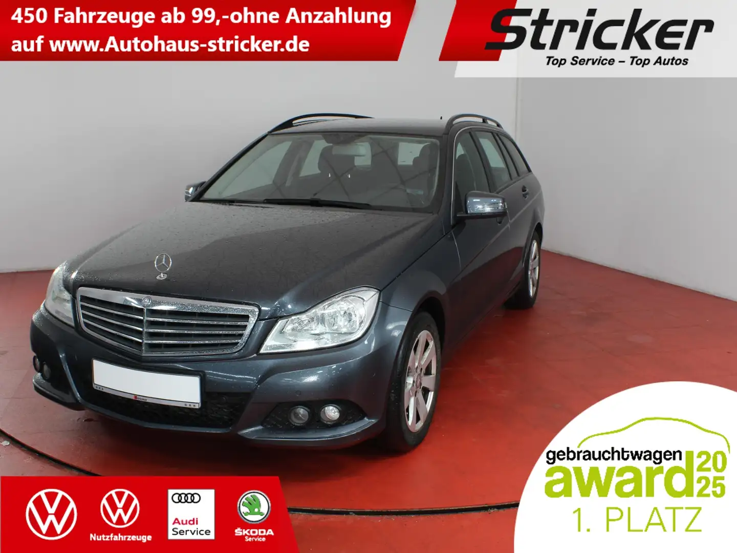 Mercedes-Benz C 220 CDI T BlueEfficiency TÜV bis 01/2028 Tempomat Nav Argent - 1