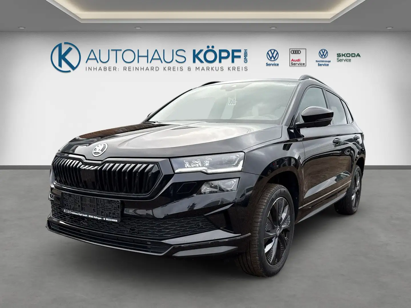Skoda Karoq Sportline 1.5TSI Matrix AHK Navi Sitz Lenkradhei Noir - 1
