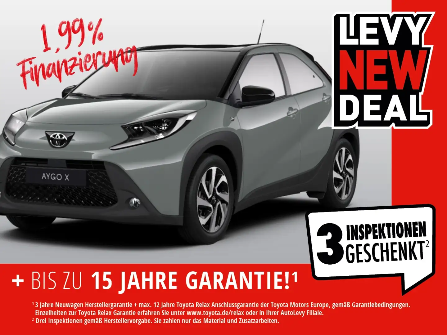 Toyota Aygo X Teamplayer +SHZ+CarPlay+Navi+1,99% !! Grau - 1