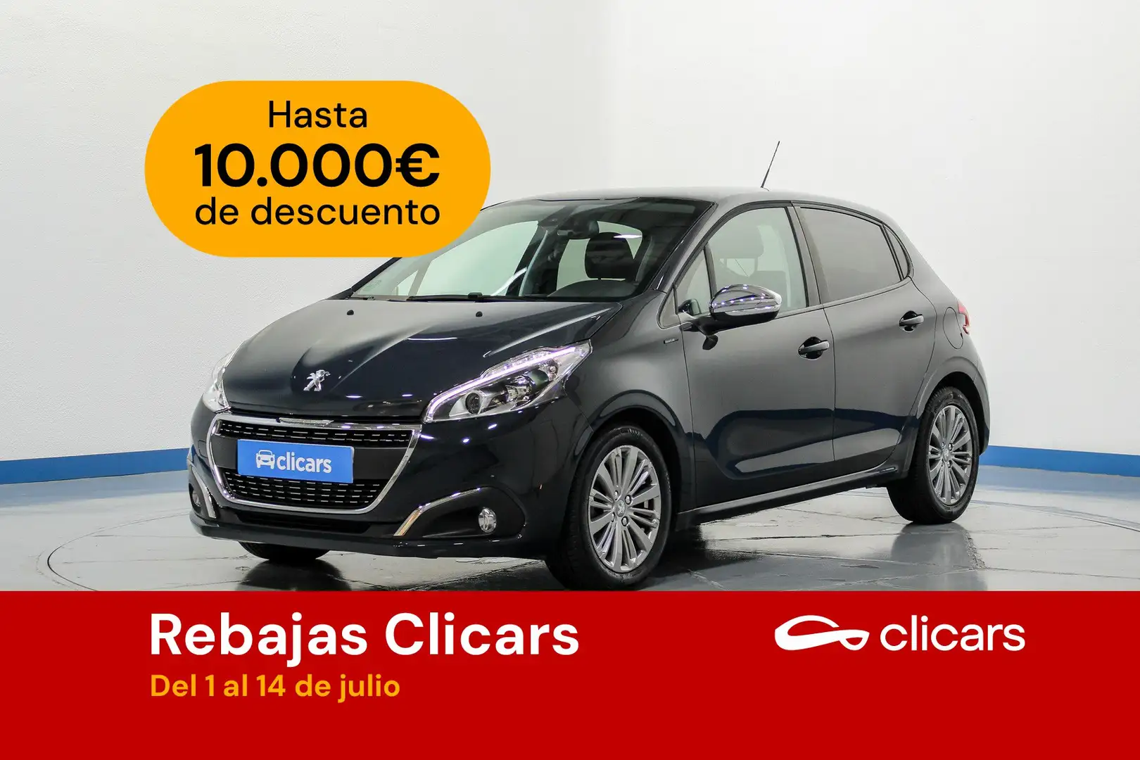 Peugeot 208 1.5 BlueHDi S&S GT Line 100 Negro - 1