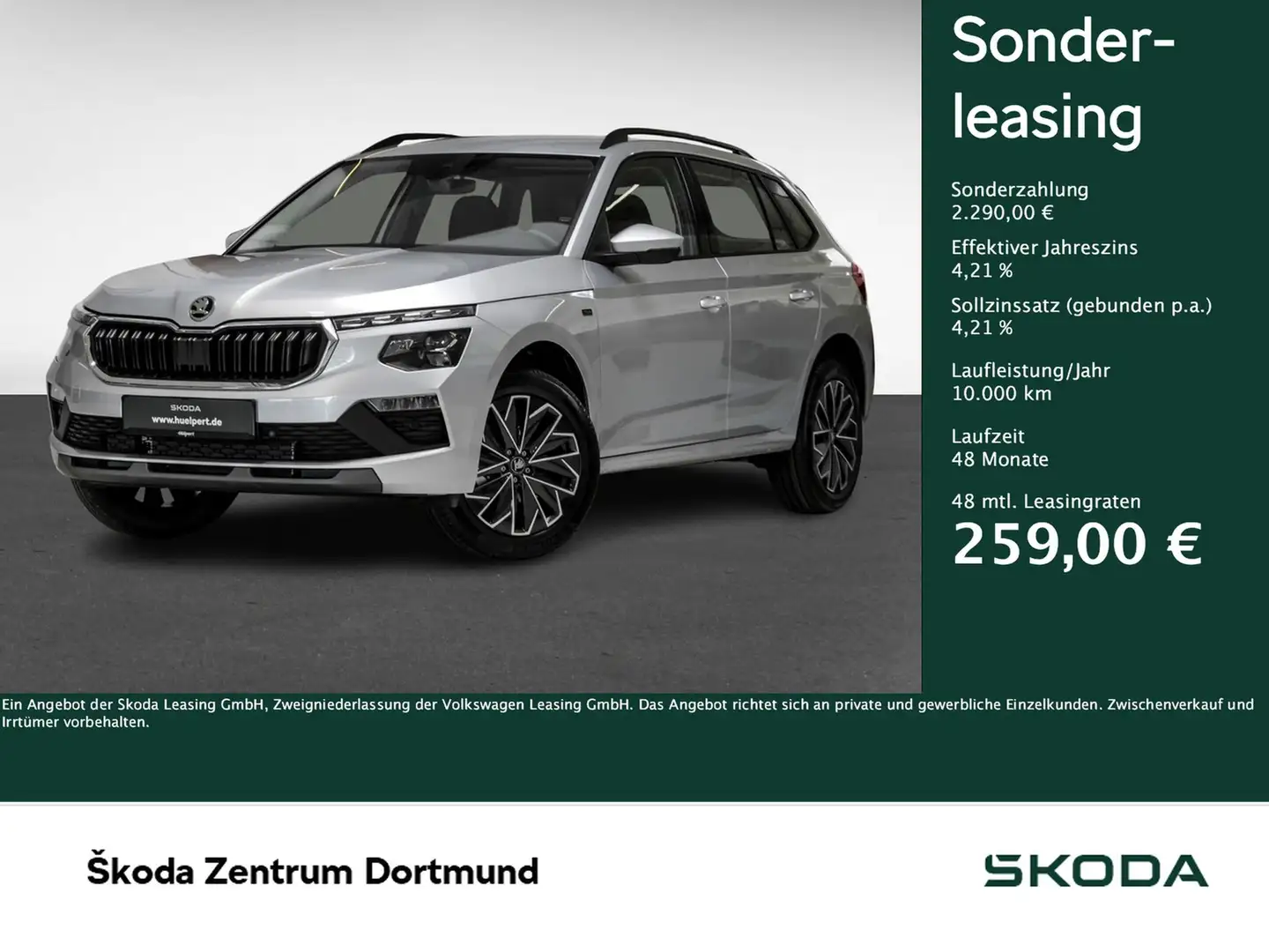 Skoda Kamiq 1.0TSI DSG Tour AHK ACC PDC RFK Silber - 1