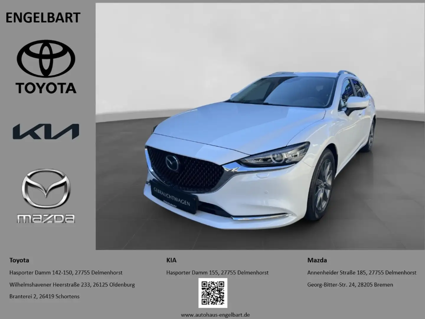 Mazda 6 Exclusive-Line 2.0 SKYACTIV-G 165 Navi LED Dyn. Ku Blanco - 1