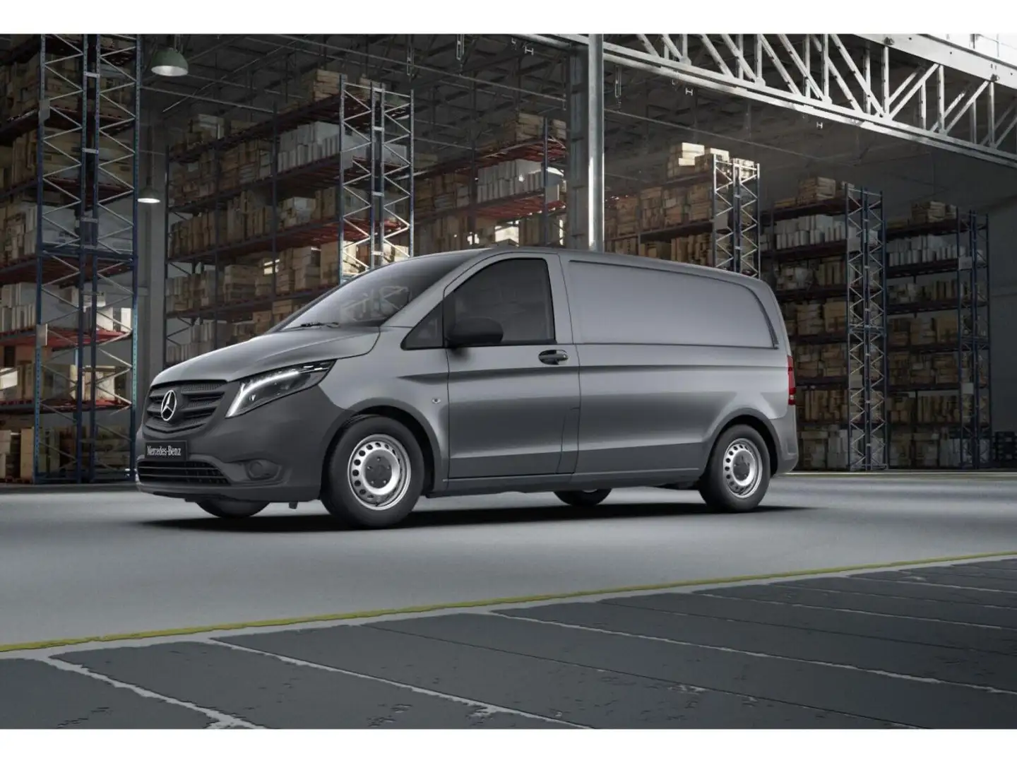 Mercedes-Benz Vito 116 CDI Kasten Kompakt LED+AHK+Cam+Facelift Grau - 2