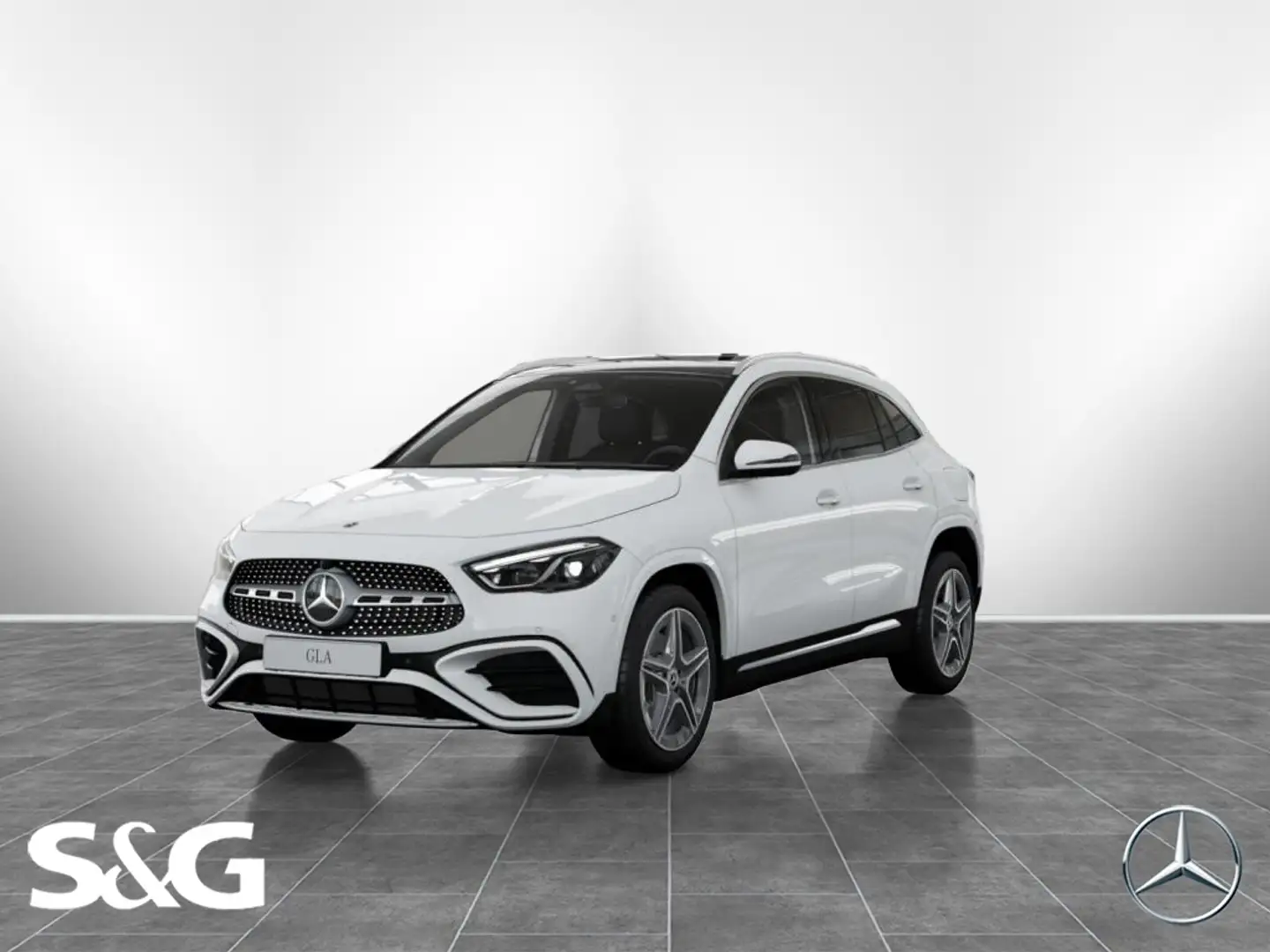 Mercedes-Benz GLA 220 4M AMG PANO+TOTWINKEL+360°+KEYLESS+19" Weiß - 1