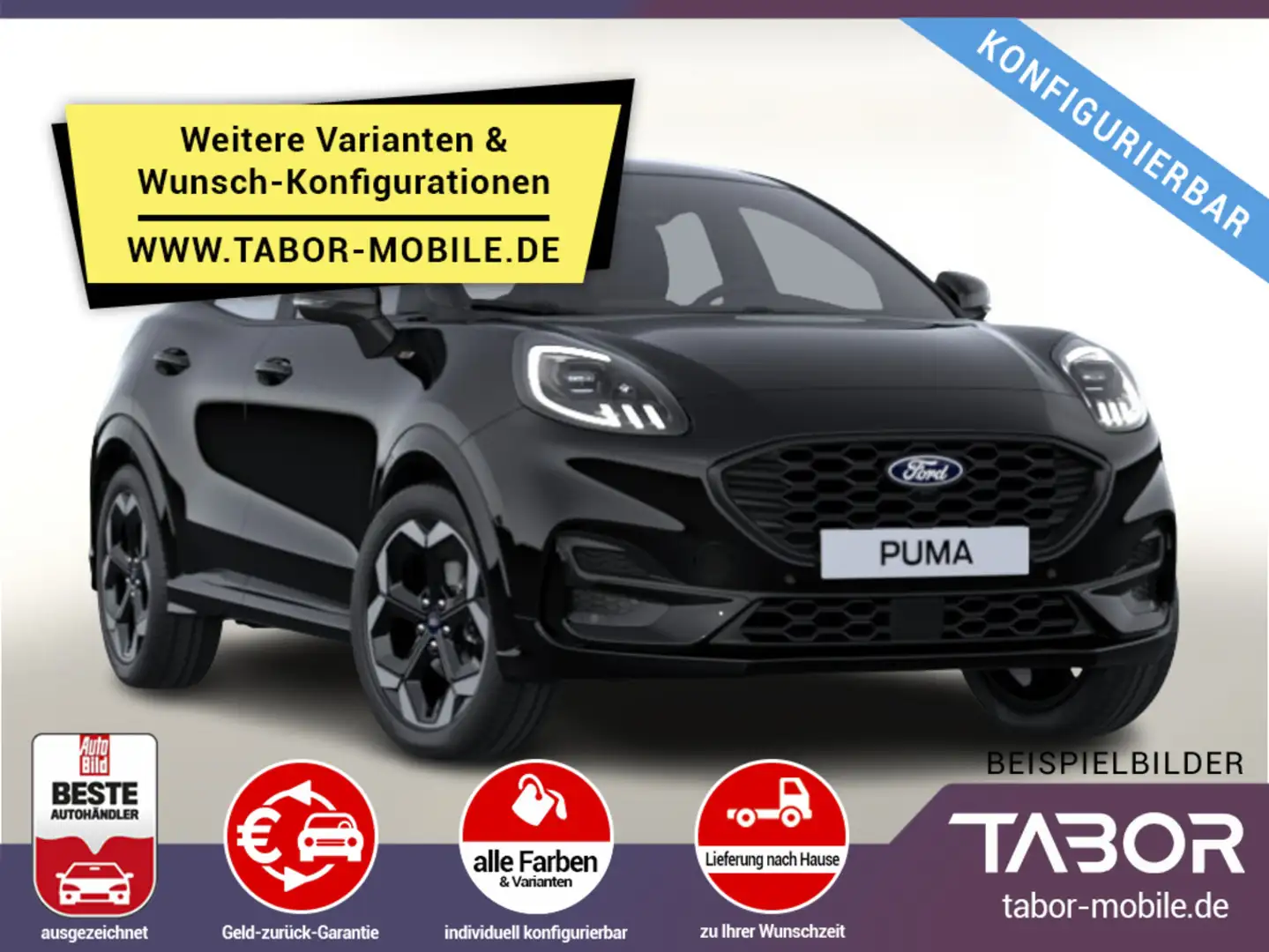 Ford Puma 1.0 EB 155 MHEV A7 ST-Line X LED VirCo B&O Bianco - 1