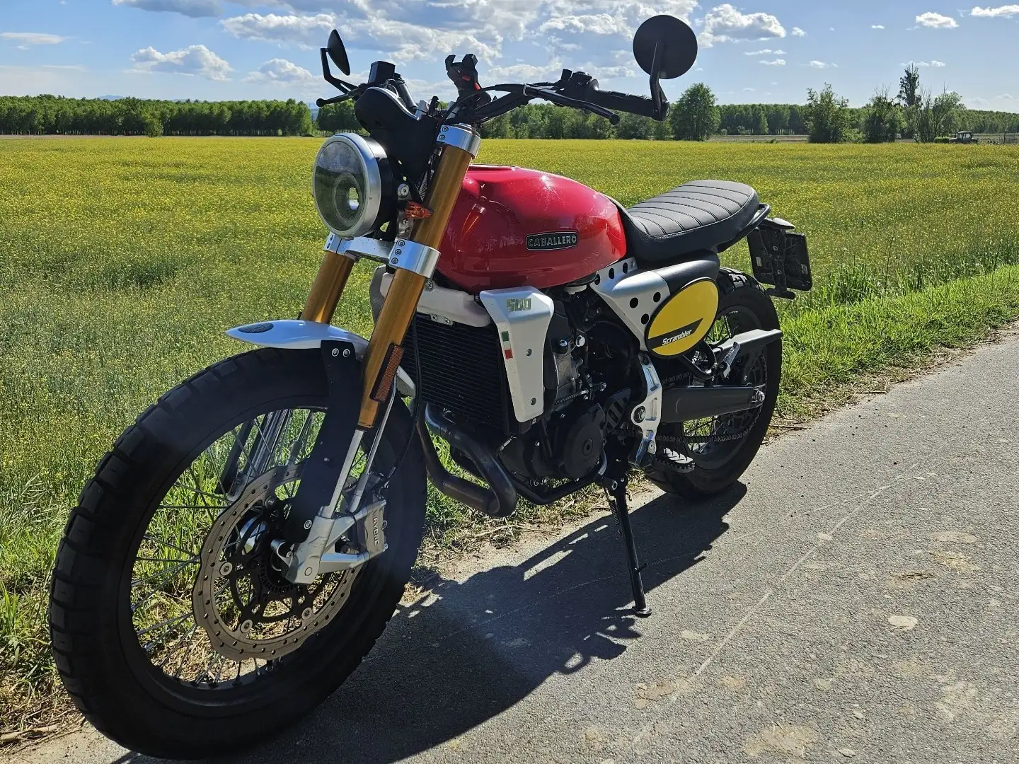 Fantic Caballero 500 scrambler Roşu - 1