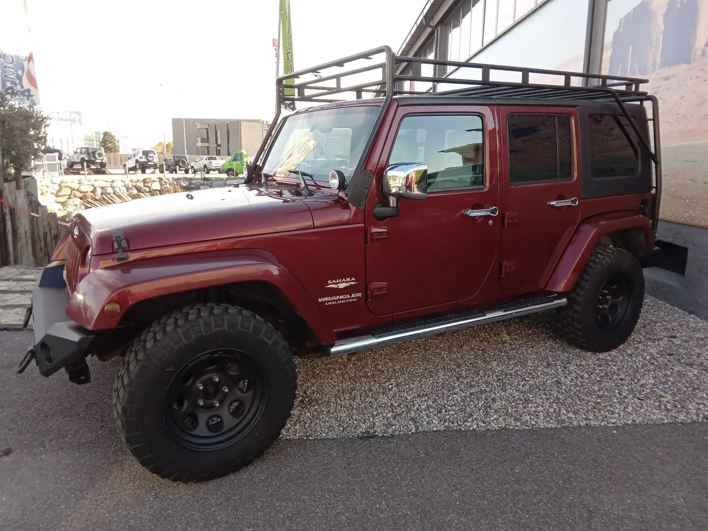 Jeep Wrangler Unlimited 2.8 crd Sahara auto Rosso - 2