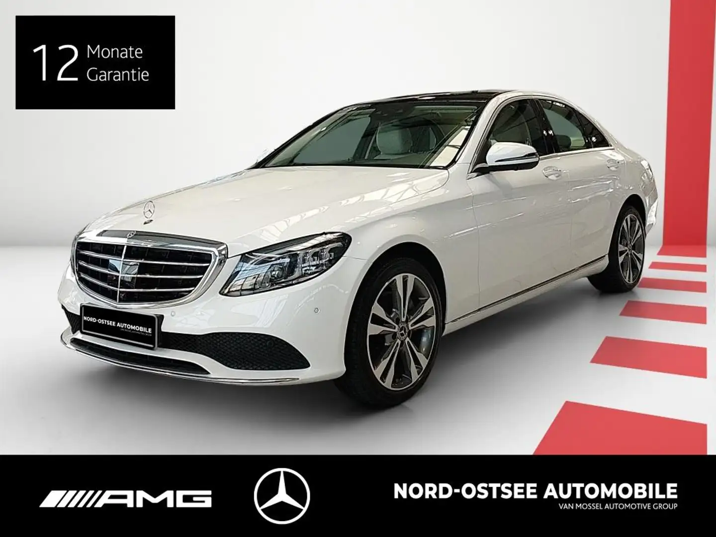 Mercedes-Benz C 300 d 4M EXCLUSIVE STDHZG PANO 360 COMAND BUR Blanco - 1