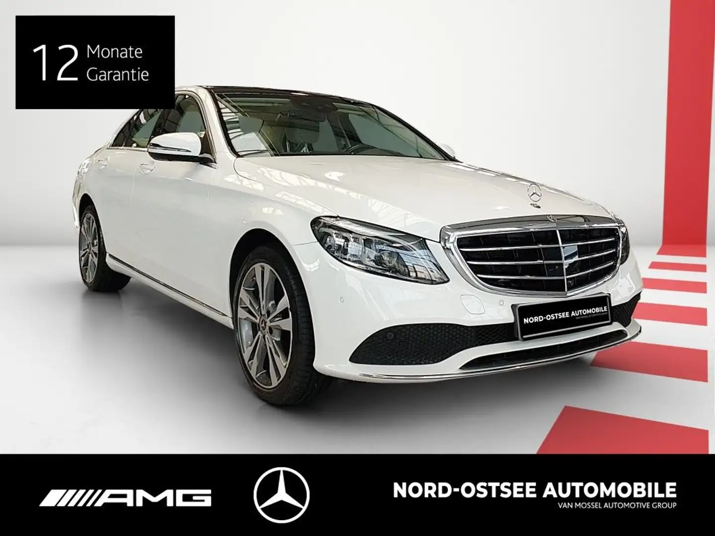 Mercedes-Benz C 300 d 4M EXCLUSIVE STDHZG PANO 360 COMAND BUR Blanco - 2