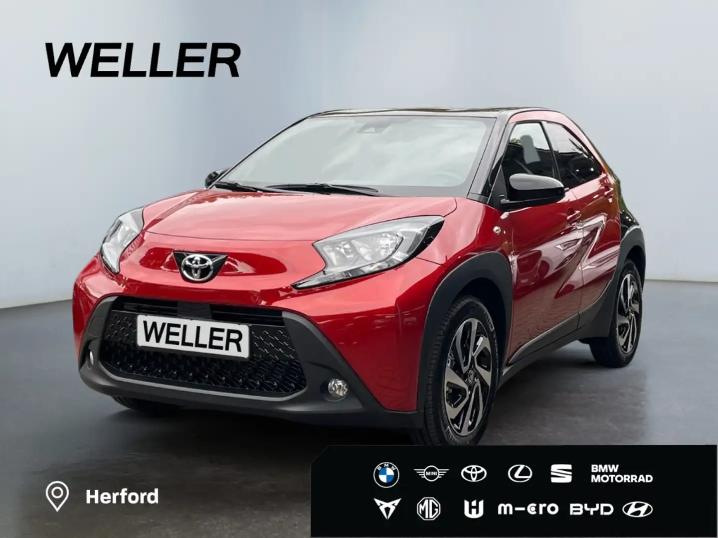 Toyota Aygo X Teamplayer *ACC*CarPlay*CAM*SHZ*Bi-Tone* Rouge - 1