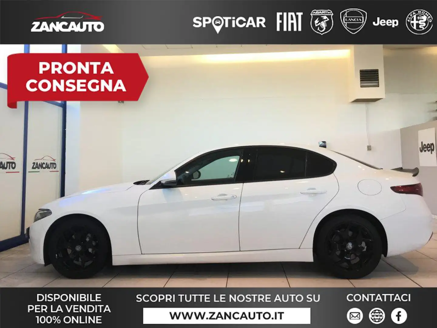 Alfa Romeo Giulia MY19 2.2 T-D 160CV AT8 Super USATO GARANTITO Bianco - 1