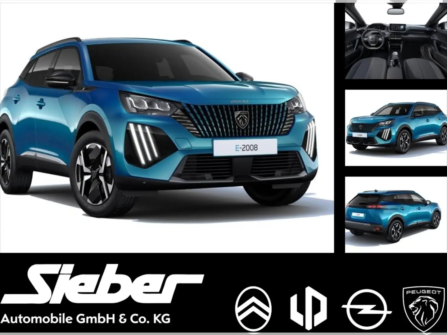 Peugeot 2008 Allure Elektro Blau - 1