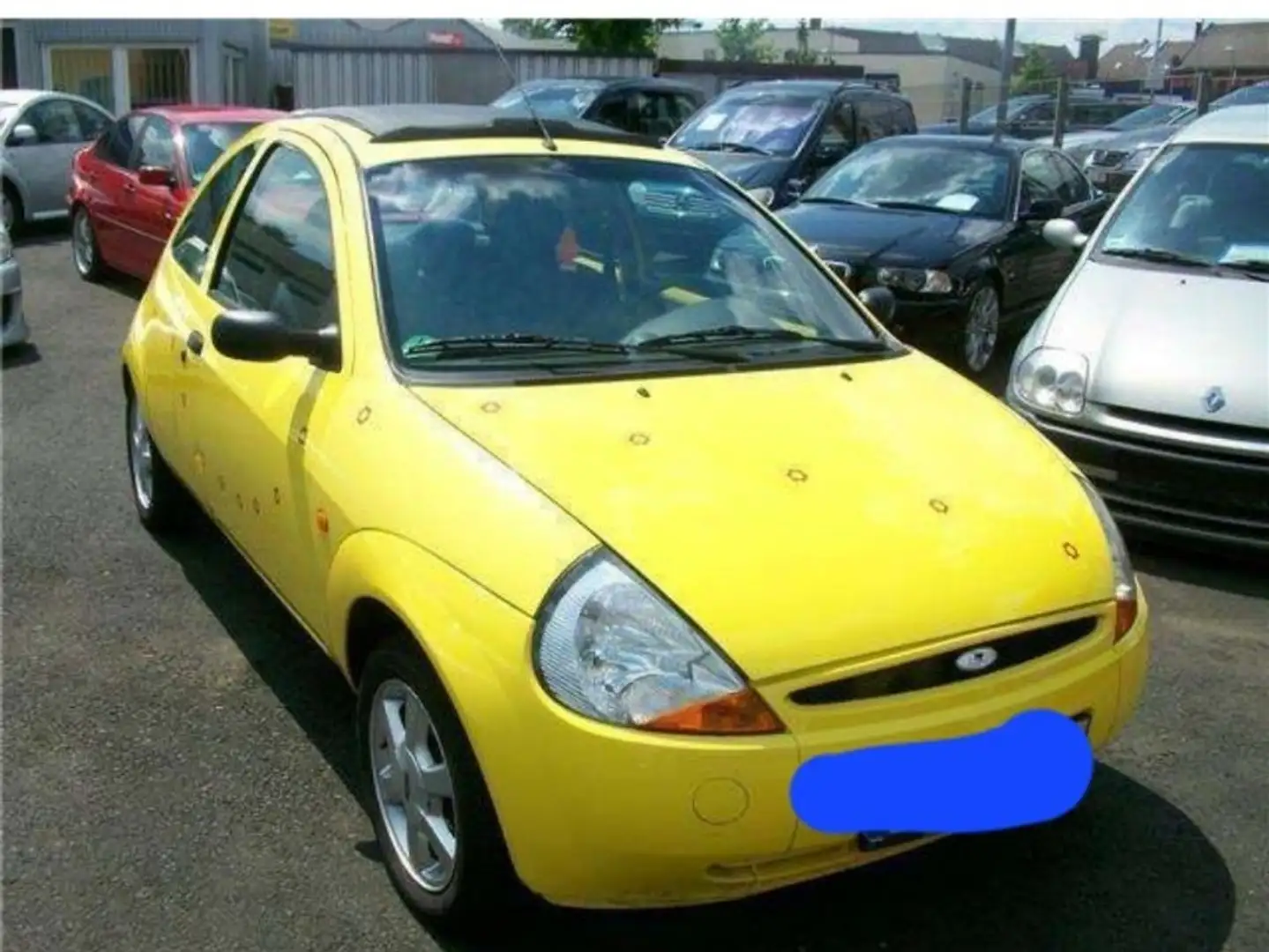 Ford Ka/Ka+ El.Panoramadach TÜV neu Amarillo - 1