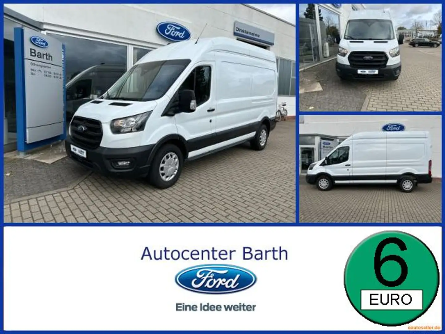 Ford Transit Kasten 2.0 TDCi 350 L3 Trend 360 ACC PDC Blanc - 1