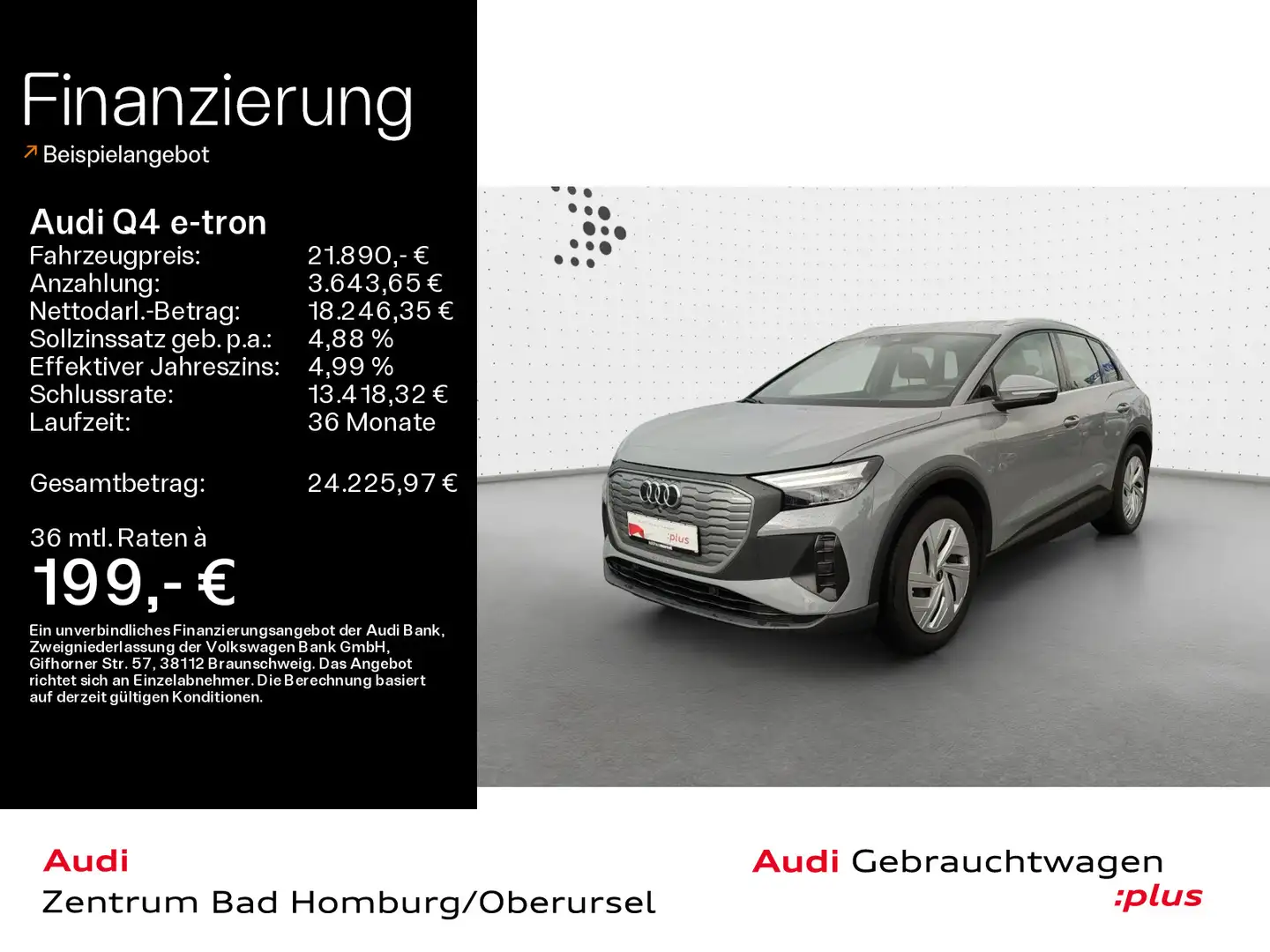 Audi Q4 e-tron 35*Navi*Rückfahrkamera*Einparkhilfe*Te Grau - 1