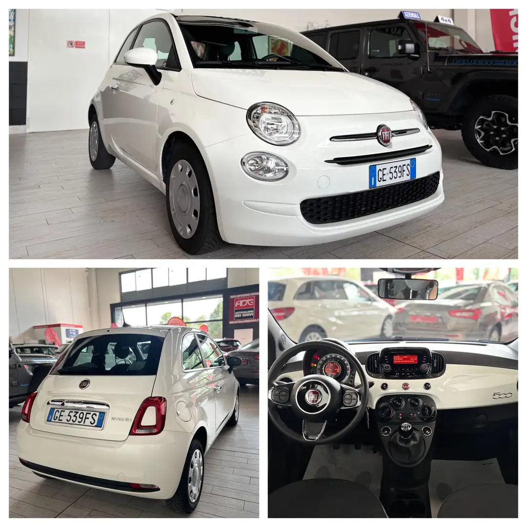 Fiat 500 1.0 HYBRID 70CV KM. CERTIFICATI AZIENDALE Bianco - 1