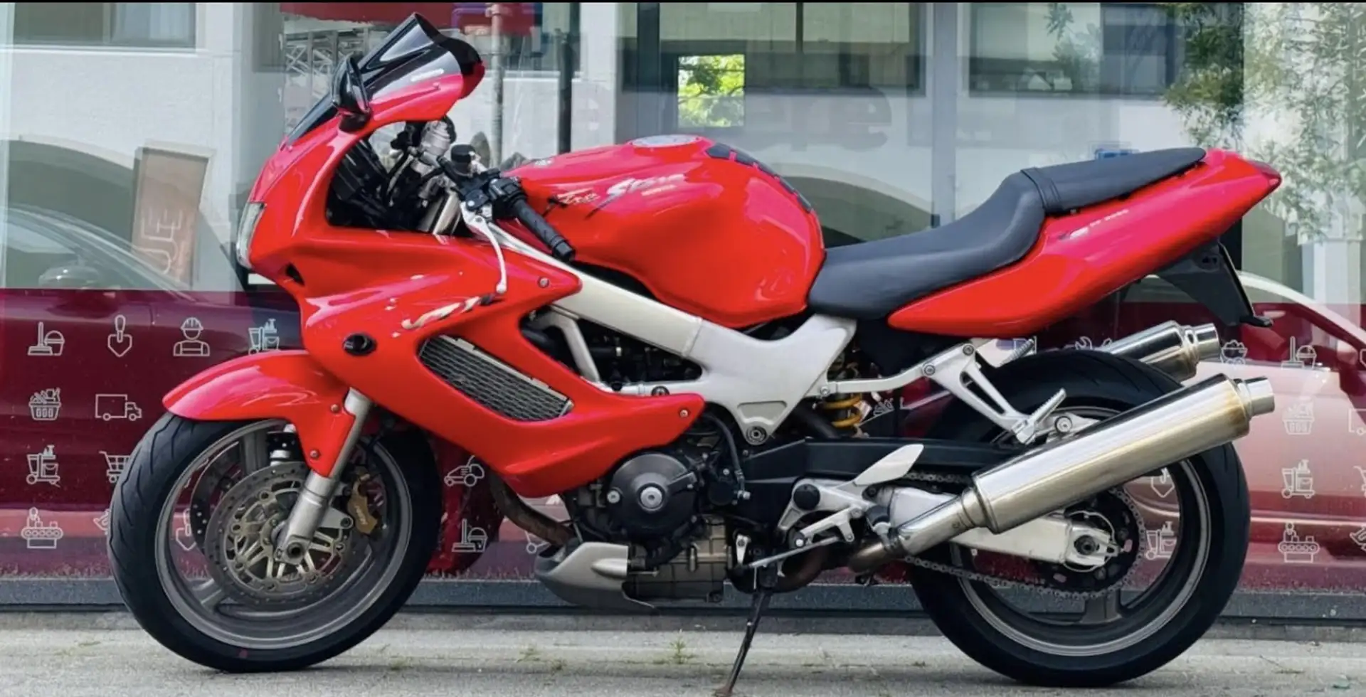Honda VTR 1000 firestorm Rood - 1