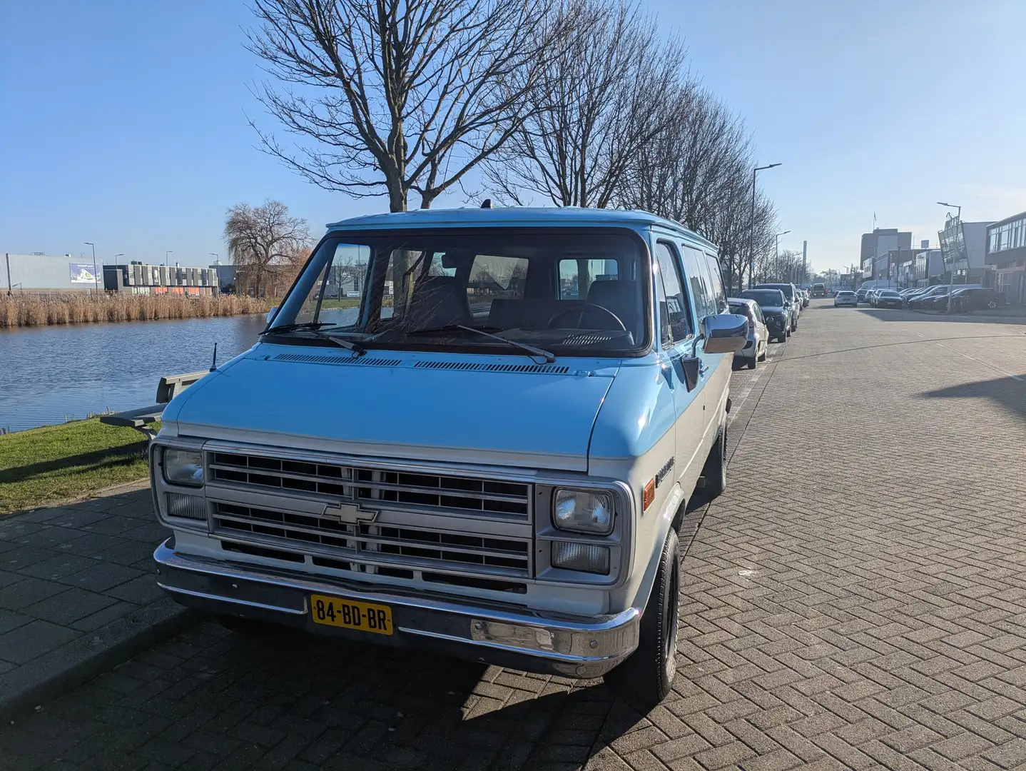 Chevrolet Chevy Van G10 blijvend youngtimer Bleu - 2